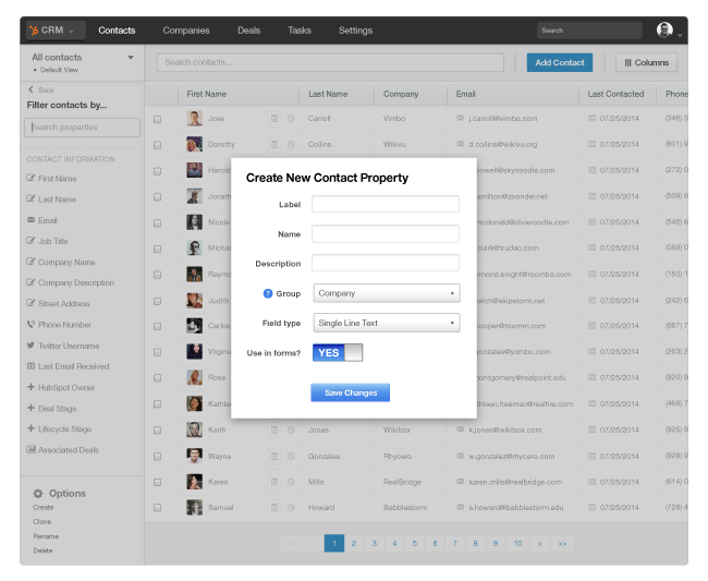 customizeviewshubspotcrm