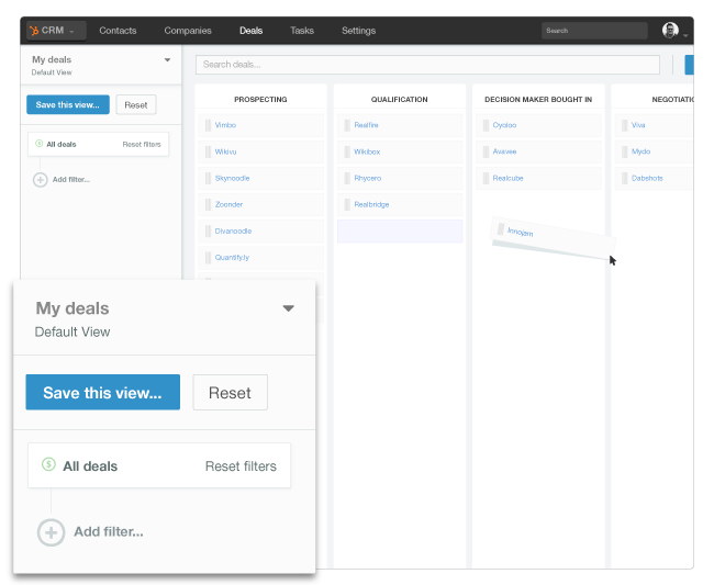 dealandtaskboardhubspotcrm