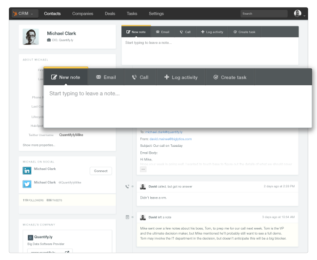 HubSpotCRMcommunicator