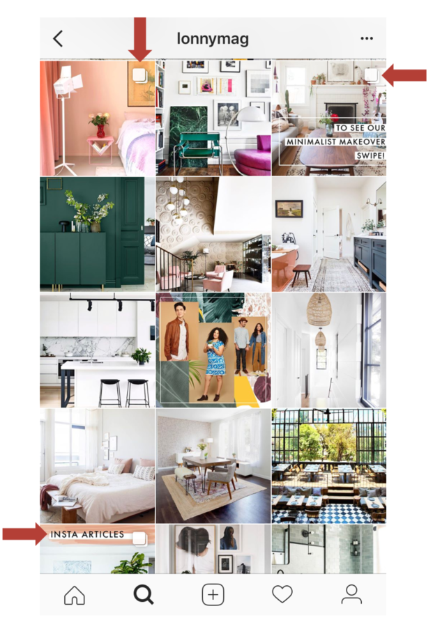 Eksempel insta articles Lonny magazine.png