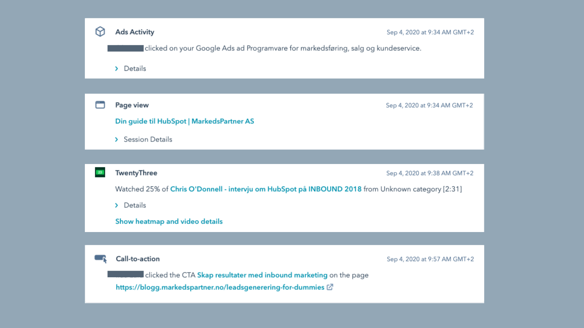 Tidslinjen-til-leadet-i-HubSpot-viser-at-leadet-har-lastet-ned-guide-om-inbound-marketing