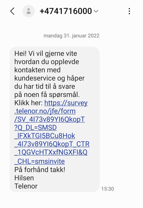 Melding fra Telenor