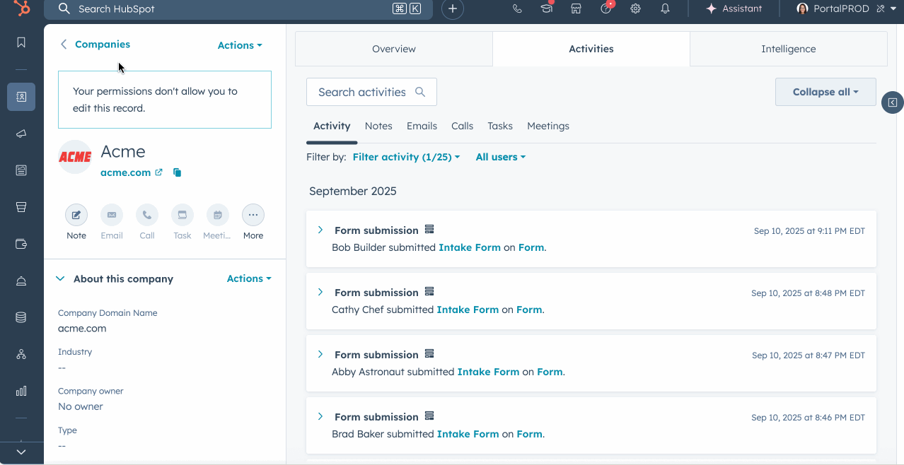 form submission company