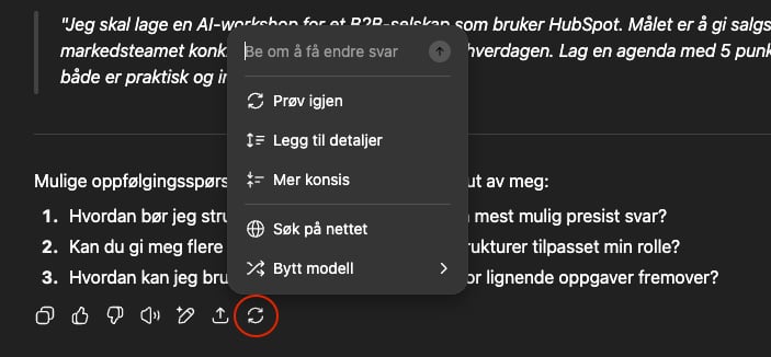 Prøv på nytt