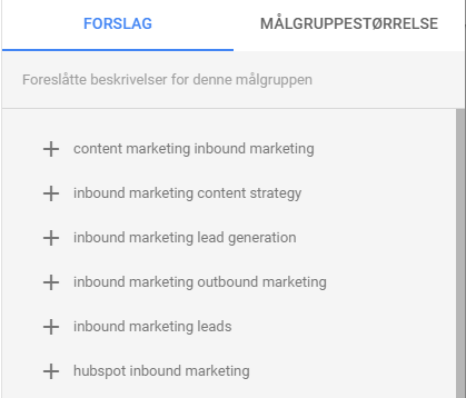 slik lager du tilpassede intensjonsmålgrupper i Google ads søkeord