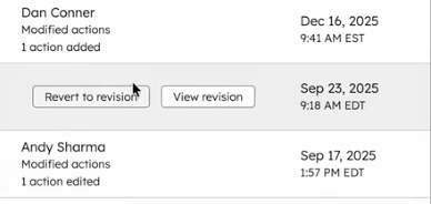 Gjenopprett workflow