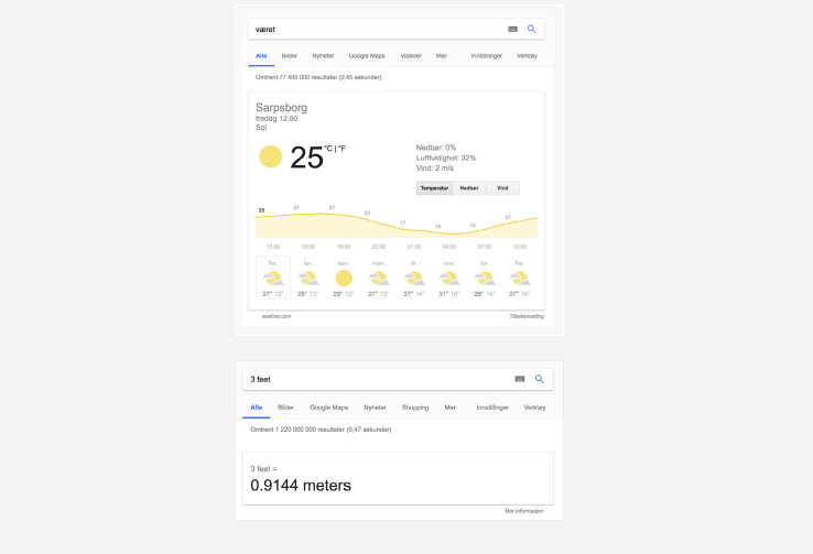 Google Rich Answers
