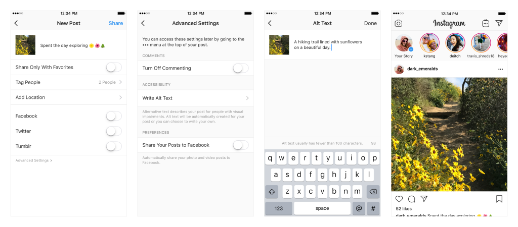Instagram alt-tekst