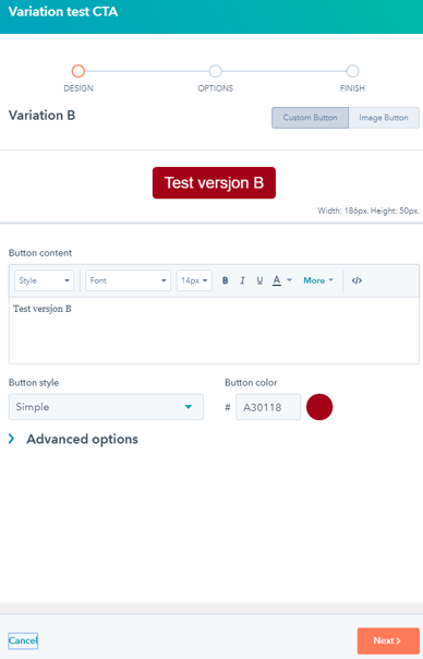 Test CTA versjon B