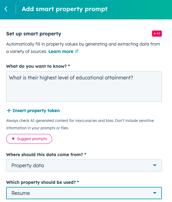 Smart Properties – Contact Object Support