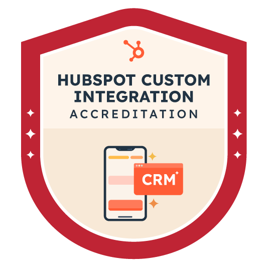 HubSpot Custom Integration Accreditation badge