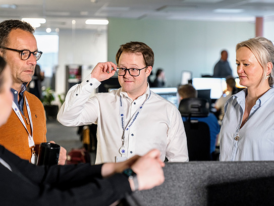 Intuvio employees talking