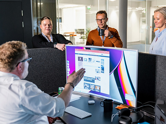 Intuvio employees talking