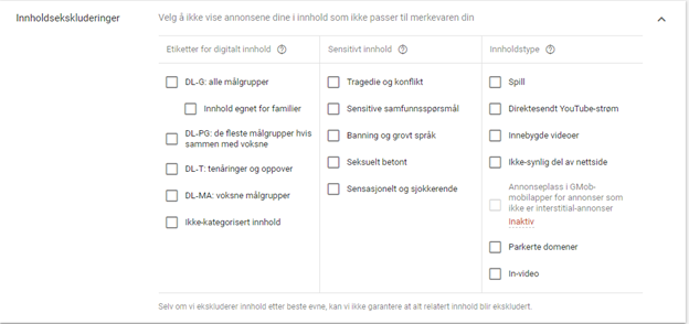 Innholdsekskluderinger-i-Google-Ads